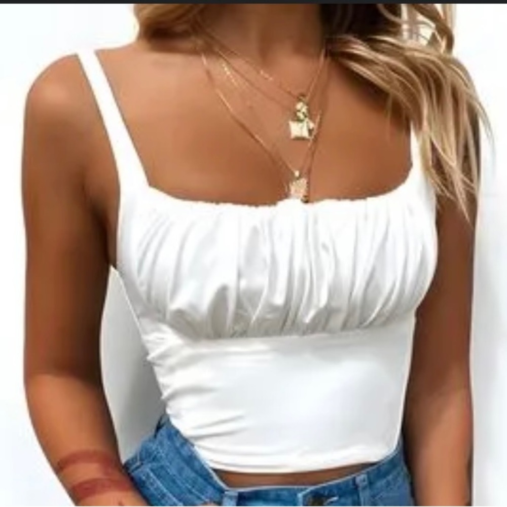 White tank top